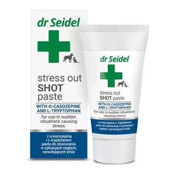 DR SEIDEL STRESS OUT SHOT PASTE STRES LĘK FAJERWERKI USPOKOJENIE PSA I KOTA PASTA 30g