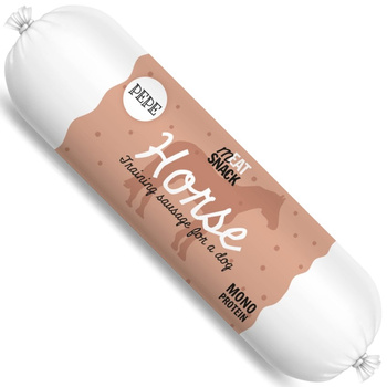  PAKA ZWIERZAKA KIEŁBASKA PEPE HORSE KARMA PRZYSMAK DLA PSA KONINA 200g