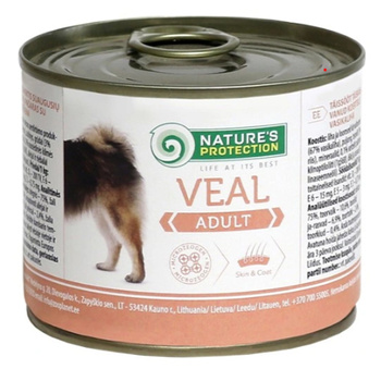 NATURE'S PROTECTION ADULT DOG CIELĘCINA 200g