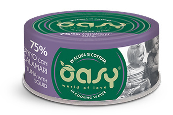 OASY KOT MORE LOVE TUŃCZYK/KALMARY 70G PUSZKA