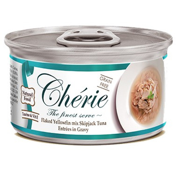 PETTRIC CHERIE MIKS TUŃCZYKA MOKRA KARMA W SOSIE DLA KOTA PUSZKA 80g