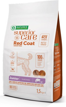 NATURE'S PROTECTION RED COAT JUNIOR SMALL BREEDS SALMON KARMA Z ŁOSOSIEM 1,5kg