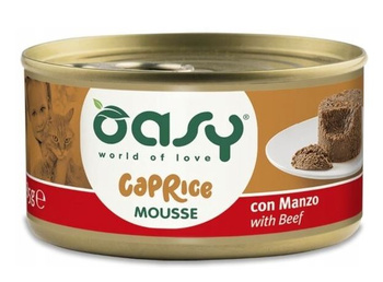 OASY KOT MOUSSE WOŁOWINA PUSZKA 85g