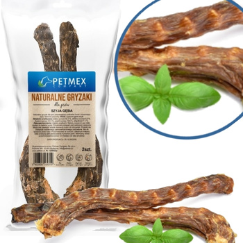 PETMEX SUSZONA SZYJA Z GĘSI NATURALNY PRZYSMAK DLA PSA GRYZAK 2szt