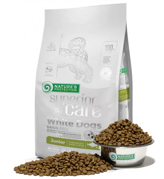 NATURE'S PROTECTION JUNIOR WHITE SMALL DOGS FISH 1,5kg
