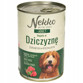 NEKKO KARMA DLA PSA ADULT DZICZYZNA 400g