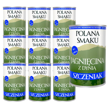 POLANA SMAKU KARMA DLA SZCZENIĄT MOKRA JAGNIĘCINA Z DYNIĄ 10x400g