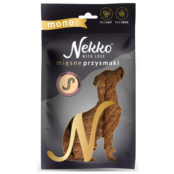 NEKKO MONO MIĘSNE PRZYSMAKI SMAKOŁYKI DLA PSA FILET Z JEDWABNIKA 80g