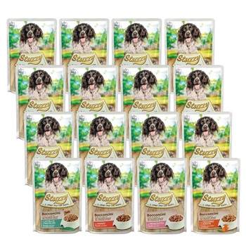 STUZZY MONOPROTEIN MOKRA KARMA DLA PSA MIX SMAKÓW 16x100g