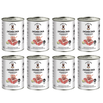 KUCHNIA SZEFA MOKRA KARMA DLA PSA MONOPROTEINOWA JAGNIĘCINA 8x400g