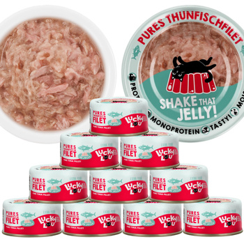 LUCKY LOU EXTRAFOOD KARMA DLA KOTA PRZYSMAK TUŃCZYK GALARETKA 10x70g