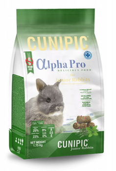 CUNIPIC ALPHA PRO JUNIOR RABBIT KARMA DLA MŁODYCH KRÓLIKÓW 1,75kg