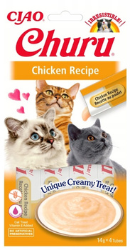 INABA CIAO CAT CHURU CHICKEN RECIPE 4x14g (56g)