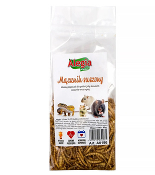 ALEGIA MĄCZNIK SUSZONY NATURALNY  PRZYSMAK DLA GRYZONI PTAKÓW JEŻY 60g