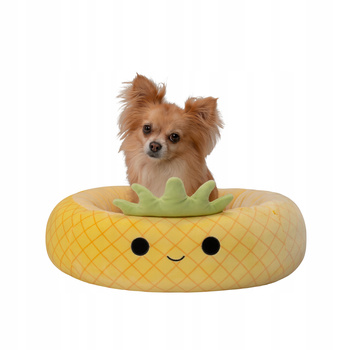 SQUISHMALLOWS SUPER MIĘKKIE LEGOWISKO DLA PSÓW I KOTÓW, ANANAS M 60cm