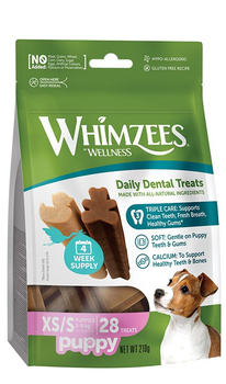 WHIMZEES PUPPY PRZYSMAK DENTYSTYCZNY DENTAL GRYZAK SZCZENIAKA XS/S 28szt