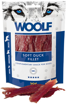 WOOLF PRZYSMAK DLA PSA SOFT DUCK JERKY FILLET MIĘKKI FILET Z KACZKI 100g