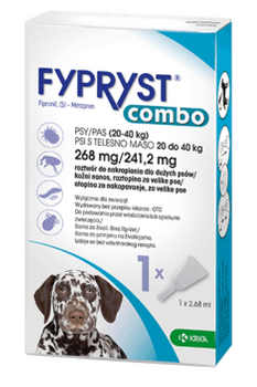 FYPRYST COMBO KROPLE NA KLESZCZE DLA PSÓW 20-40kg