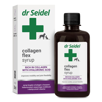 Dr SEIDEL COLLAGEN FLEX SYRUP PREPARAT WSPIERA STAWY DLA PSA KOTA 250ml