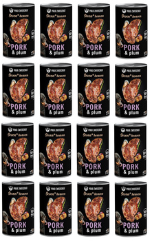 PAKA ZWIERZAKA SEVENTH HEAVEN MOKRA KARMA DLA PSA SCHAB I ŚLIWKA 16x400g