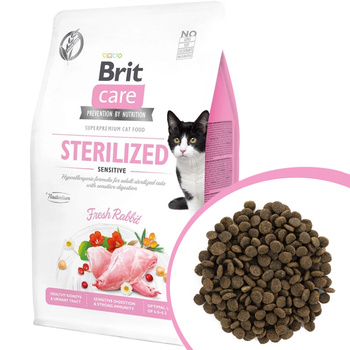 BRIT CARE CAT GRAIN-FREE STERILIZED SENSITIVE KRÓLIK 400g