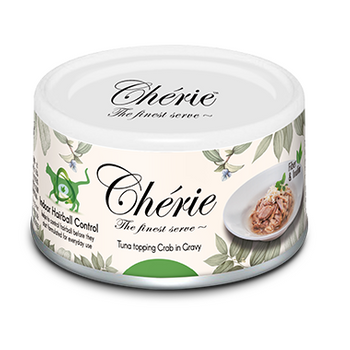 PETTRIC CHERIE TUŃCZYK KRAB KARMA W SOSIE DLA KOTA ODKŁACZAJĄCA PUSZKA 80g