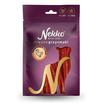 NEKKO MIĘSNE PRZYSMAKI DLA KOTA PASECZKI Z KACZKI 50g
