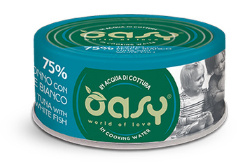 OASY KOT MORE LOVE TUŃCZYK/BIAŁA RYBA 70G PUSZKA