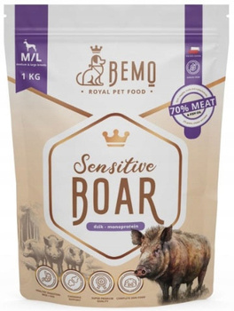 BEMO SENSITIVE BOAR KARMA DLA PSA ŚREDNIE I DUŻE RASY DZICZYZNA 1kg