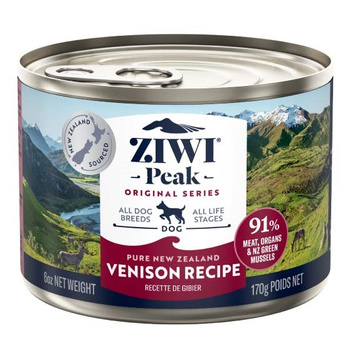 ZIWI PEAK DOG VENISON DZICZYZNA MOKRA KARMA DLA PSÓW 170g