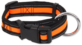 DOG FANTASY NEOPRENOWA OBROŻA DLA PSA M 2,5x34-49cm POMARAŃCZOWA