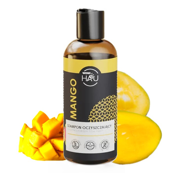 WOW!PETS SZAMPON NATURALNY DO SIERŚCI DLA PSA OCZYSZCZAJĄCY MANGO 200ml