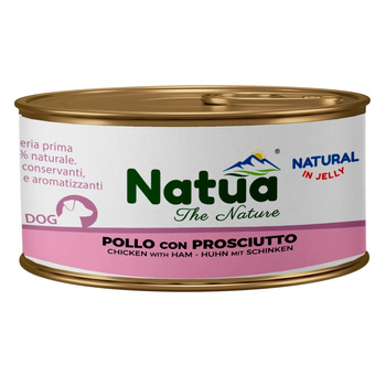 KARMA MOKRA W PUSZCE DLA PSA NATURALNA NATUA KURCZAK Z SZYNKĄ W GALARETCE 150g