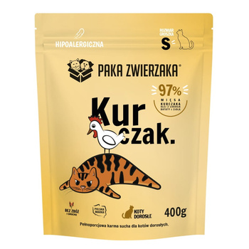 PAKA ZWIERZAKA KARMA DLA KOTA PEŁNOPORCJOWA S KURCZAK 400g