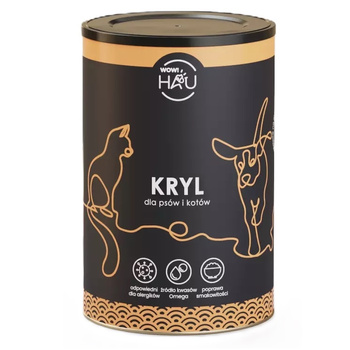 WOW!PETS MĄCZKA Z KRYLA W PROSZKU KRILL MEAL SUPERFOOD SUPLEMENTY DLA PSA I KOTA 130g