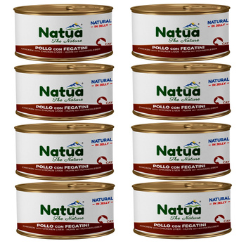 KARMA MOKRA W PUSZCE DLA KOTA NATURALNA NATUA KURCZAK Z WĄTRÓBKĄ W GALARETCE 8x85g