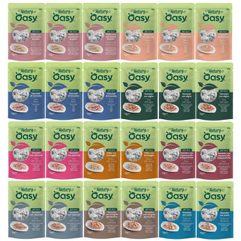  MOKRA KARMA DLA KOTA OASY NATURY SOFT JELLY MIX SMAKÓW 24x70g