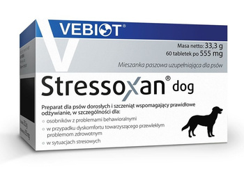 VEBIOT STRESSOXAN DOG 60 TABLETEK DLA PSA STRES SYLWESTER