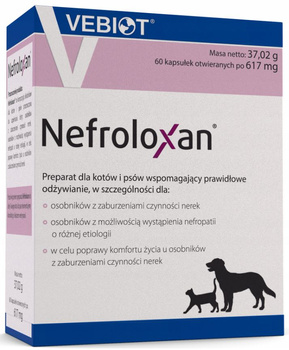 VEBIOT NEFROLOXAN PIES KOT 60 TABLETEK NA NERKI