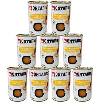 ONTARIO NAPÓJ UZUPEŁNIAJĄCY DLA KOTA CAT DRINK CHICKEN 9x135g