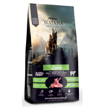 WATAHA HYPOALLERGENIC ADULT MAŁE RASY KARMA PSA JAGNIĘCINA RYŻ 2kg