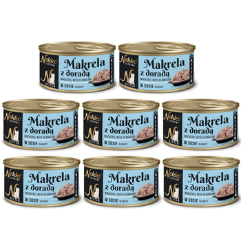 NEKKO SUPREME KITTEN MOKRA KARMA DLA KOCIĄT MAKRELA DORADA W SOSIE 8x80g