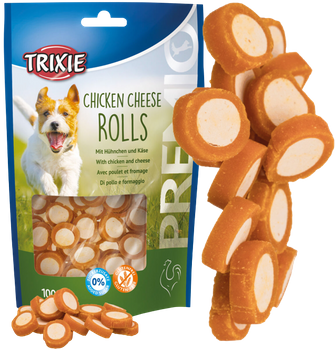 TRIXIE PRZYSMAK DLA PSA Z KURCZAKIEM I SEREM PREMIO CHICKEN CHEESE ROLLS 100g