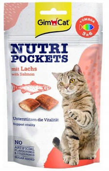 GIMCAT NUTRI POCKET OMEGA 3 i 6 PRZYSMAK KOTA ŁOSOŚ 60g