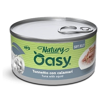  MOKRA KARMA DLA KOTA OASY NATURY SOFT JELLY TUŃCZYK Z KALMARAMI 150g