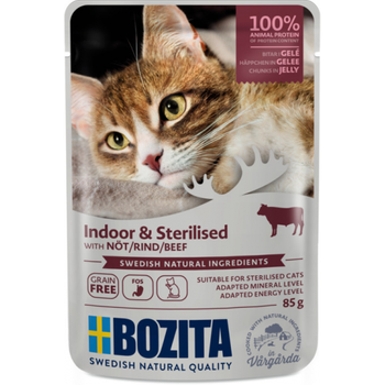 BOZITA KARMA KOTA WOŁOWINA INDOOR & STERILISED 85g