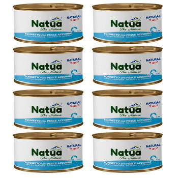 NATUA NATURAL MOKRA KARMA DLA KOTA TUŃCZYK Z SARDYNKAMI W GALARETCE PUSZKA 8x85g