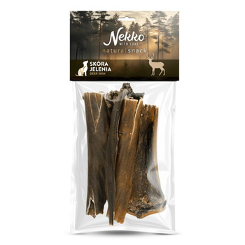 NEKKO NATURAL SNACK PRZYSMAK GRYZAK DLA PSA SKÓRA JELENIA 100g
