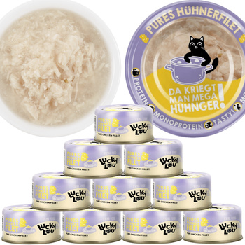 LUCKY LOU EXTRAFOOD KARMA DLA KOTA PRZYSMAK KURCZAK W BULIONIE 10x70g