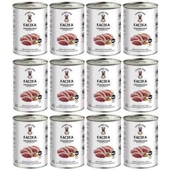 KUCHNIA SZEFA MOKRA KARMA DLA PSA MONOPROTEINOWA KACZKA 12x400g